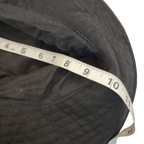 Bucket Sun Hat Packable Crushable Black and White painted design One Size - Picture 3 of 7
